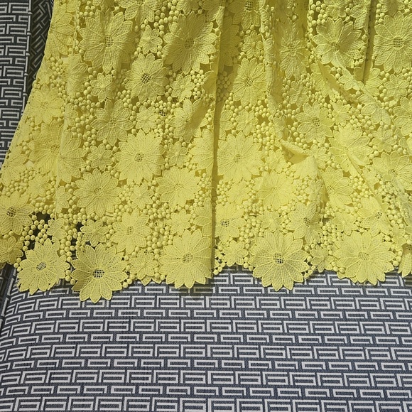 Anthropologie Yellow eyelet dress - Picture 6 of 8